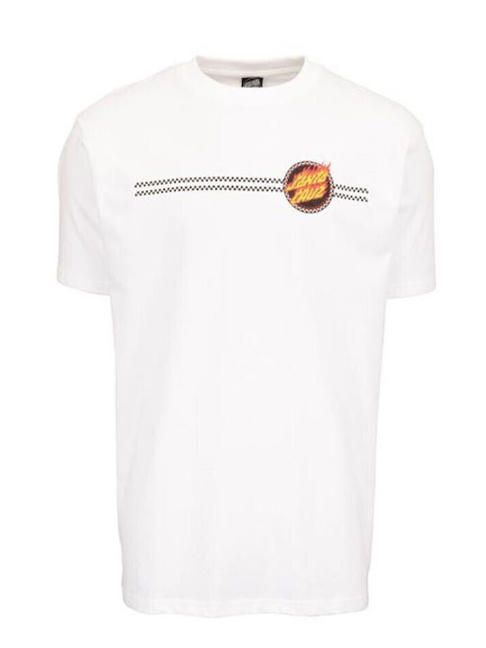 Check Ringed T-shirt White