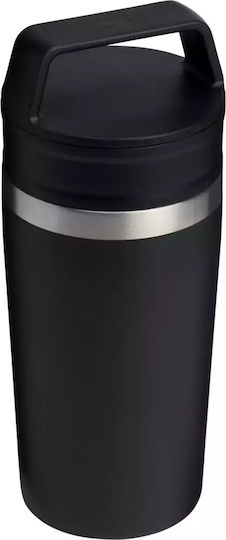Stanley Cafe To-Go Μπουκάλι Θερμός Ανοξείδωτο BPA Free 350ml Black