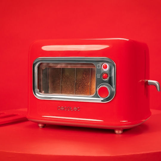 Cecotec Retro Vision Тостер Двуместна 700W Червена