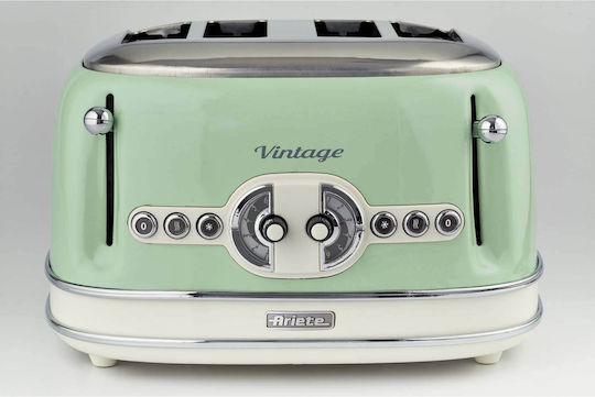 Ariete Vintage Toaster 4 Slots 1630W Green