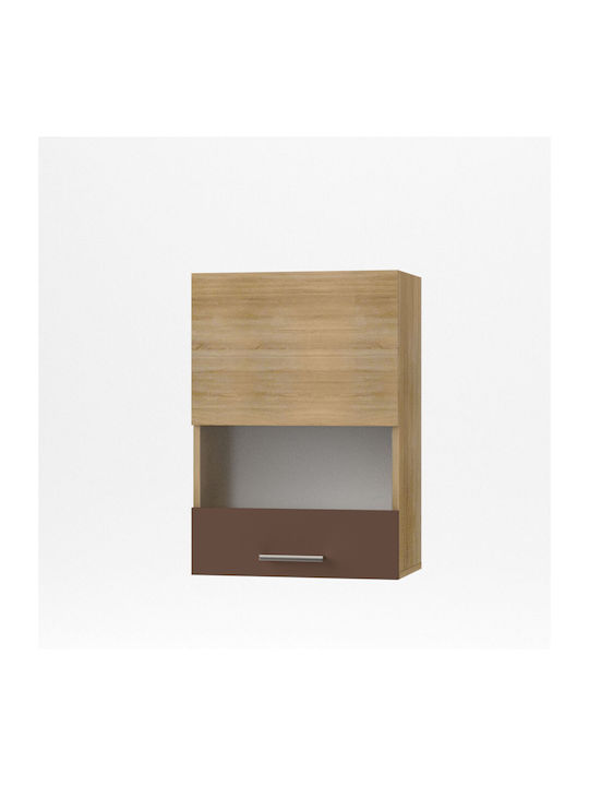 Alina Wall Kitchen Cabinet Sonomo-Mokka 50x30.5x71.8cm