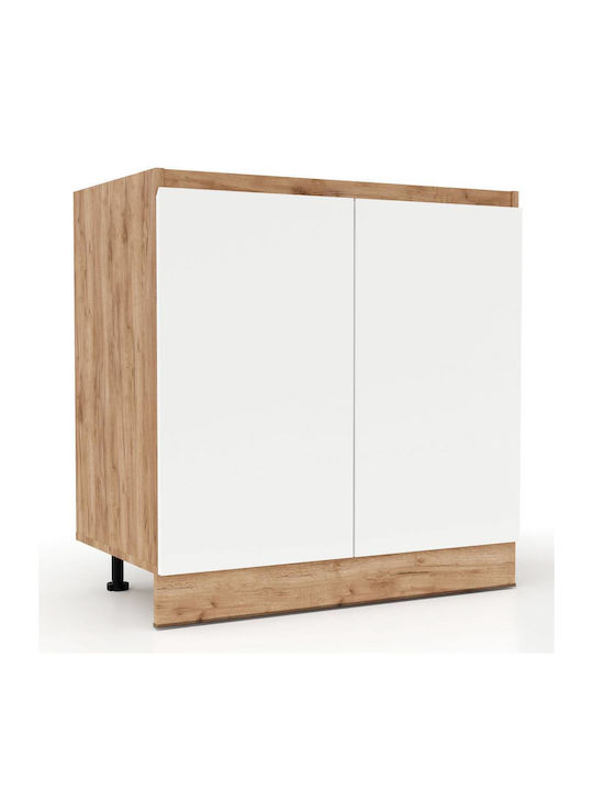 Soft Sink Cabinet White 80x46x81.5pcs