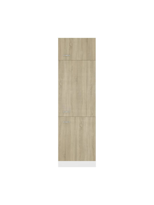 Ντουλάπι Ψυγείου 60x57x207cm Sonoma Δρυς