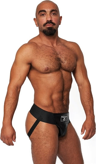 Mister B Ανδρικό Εσώρουχο Jockstrap Μαύρο