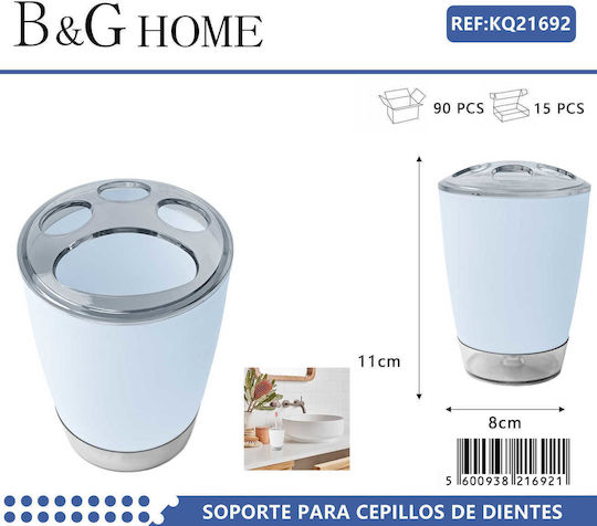 Toothbrush Support Base Plastic Blue