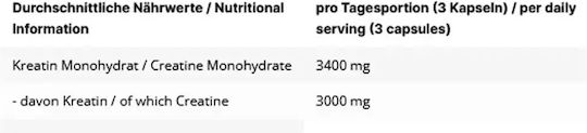 Inlead Nutrition Creatine Μονοϋδρική Κρεατίνη 3000mg 300 κάψουλες