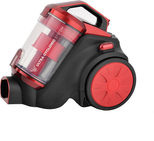 Daewoo RCC-120R/B Staubsauger 800W Beutellos 1.5Es Rot