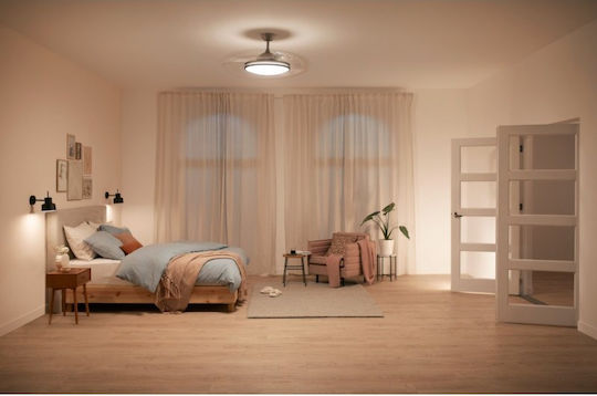 Philips Bliss Ανεμιστήρας Οροφής 51cm με Φως Μαύρος