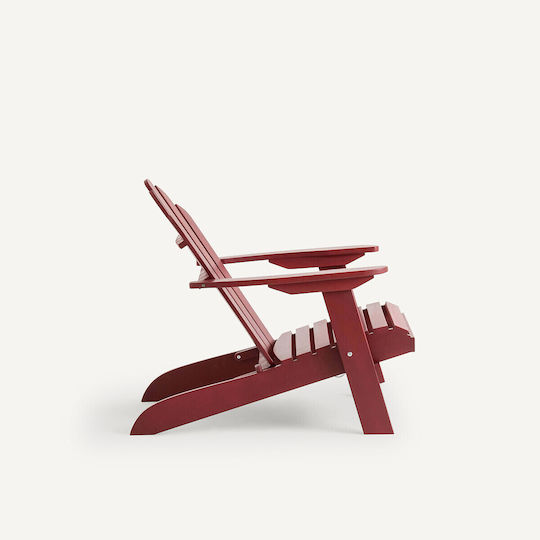 Outdoor Armchair Wooden Red 93x68x88cm