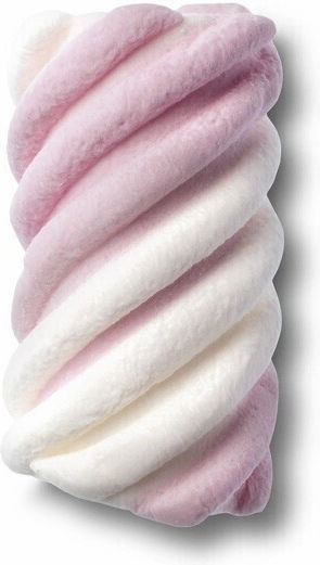 Camelot Makedonika Zacharodi Confectionery Marshmallows Pink & White Twist Gluten Free 1pcs 30gr