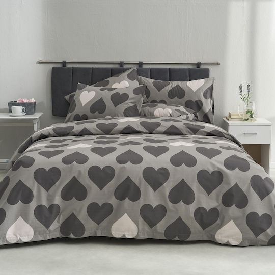 Charalambidis Textiles Kissenbezug-Set Grey 52x72cm.