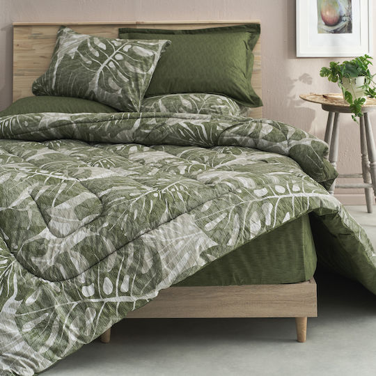 Charalambidis Textiles Σετ Μαξιλαροθήκες Πράσινο 52x72εκ.
