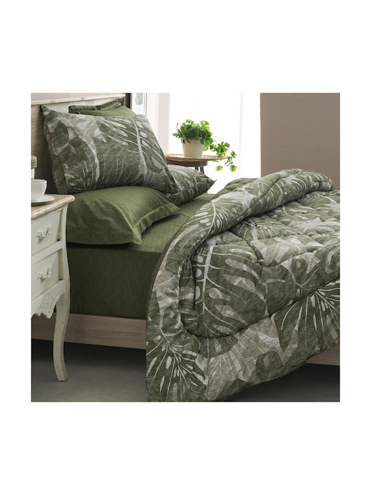 Charalambidis Textiles Σετ Μαξιλαροθήκες Πράσινο 52x72εκ.