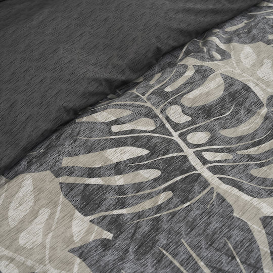 Charalambidis Textiles Σετ Μαξιλαροθήκες Γκρί 52x72εκ.