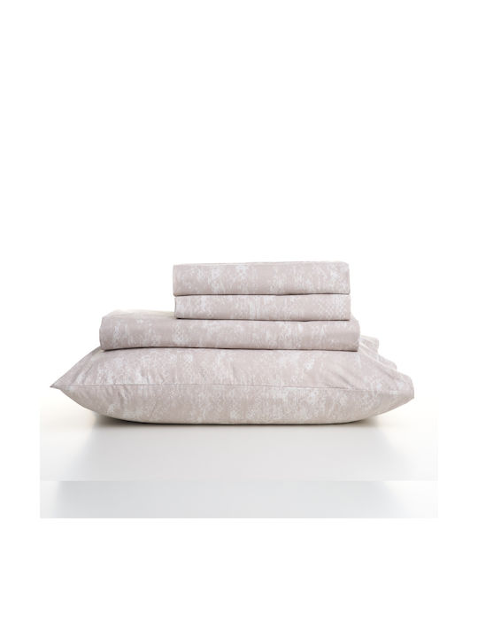 Charalambidis Textiles Σετ Μαξιλαροθήκες Μπεζ 52x72εκ.