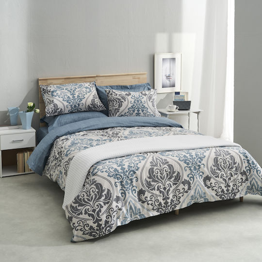 Charalambidis Textiles Σετ Μαξιλαροθήκες Μπλε 52x72εκ.