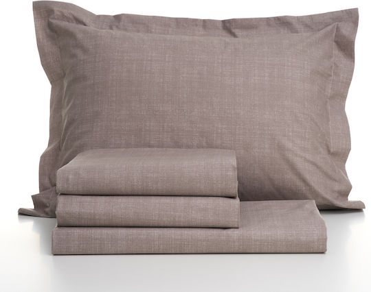 Charalambidis Textiles Σετ Μαξιλαροθήκες Μπεζ 52x72εκ.