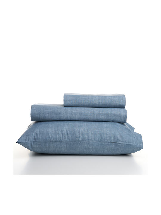 Charalambidis Textiles Pillowcase Set Blue 52x72cm.