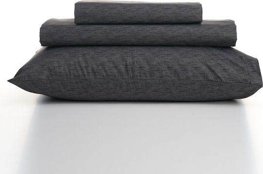 Charalambidis Textiles Σετ Μαξιλαροθήκες Γκρί 52x72εκ.