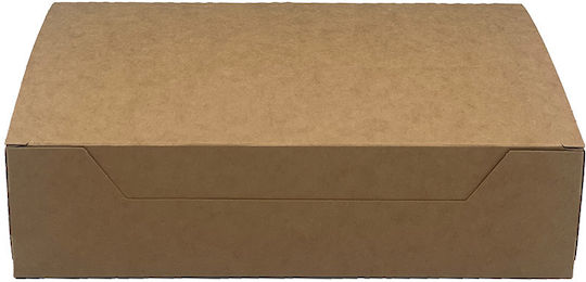 Disposable Paper Box Kraft 22x13x5.5cm Club Sandwich