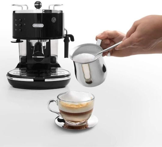 De'Longhi Icona Μηχανή Espresso 1100W Πίεσης 15bar Μαύρη