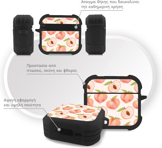 Sonique Fruit Series Θήκη Σιλικόνης σε Πορτοκαλί χρώμα για Apple AirPods 4