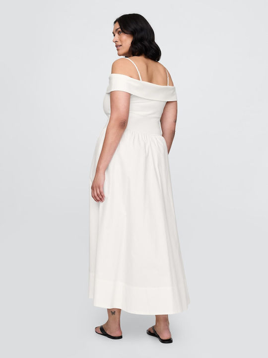 Midi Kleid Off White
