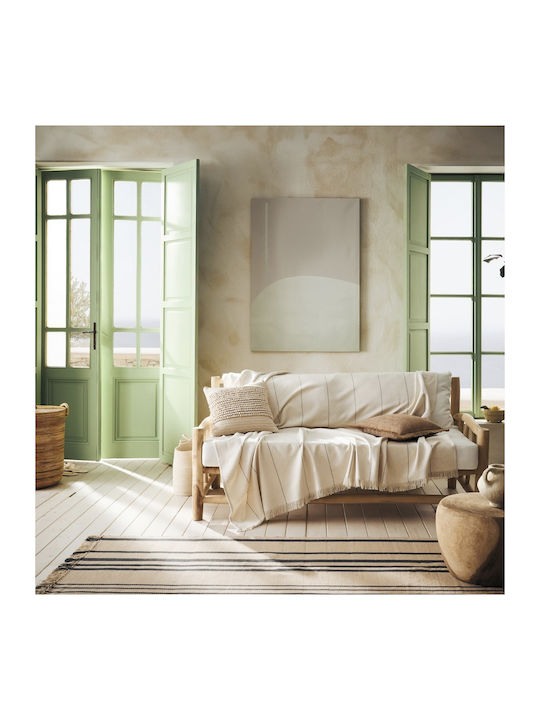 Gofis Home Izara Armchair Throw 220x170cm Natural Grey 185/05