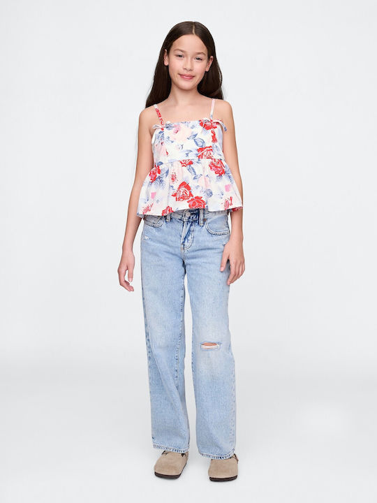 Kids' Shirt Sleeveless Red, Blue