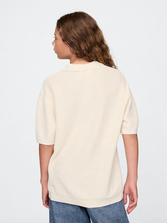 Kinderpolo Kurzarm Beige