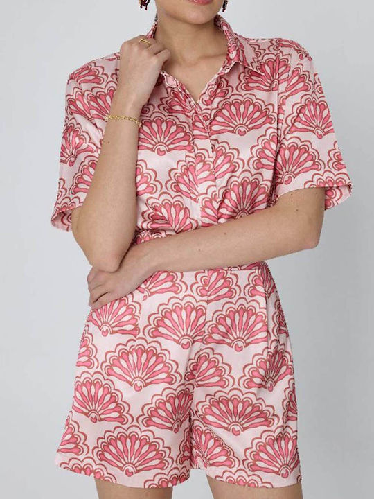 Naryssa Women's Short Sleeve Shirt Peach