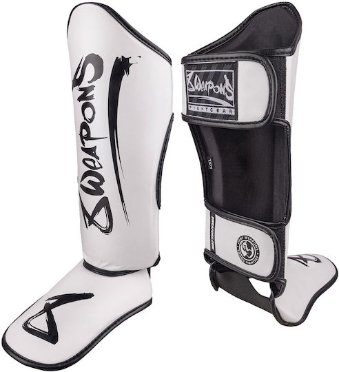 8 Weapons Shin Guards Kids White
