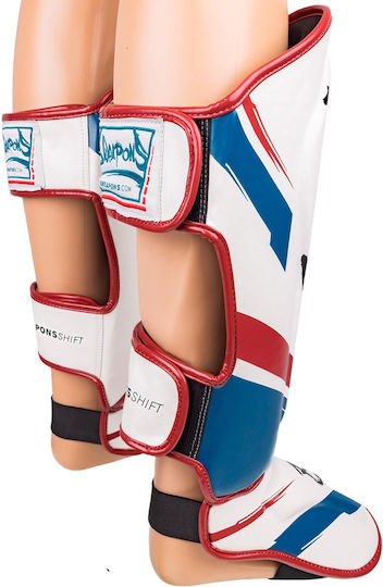 8 Weapons Shin Guards Adults White