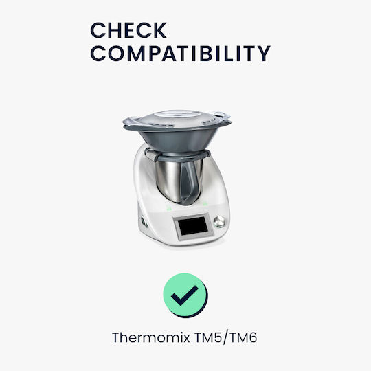Protective Case Thermomix Tm6/tm5 Kwmobile Black White Plastic 55449.01