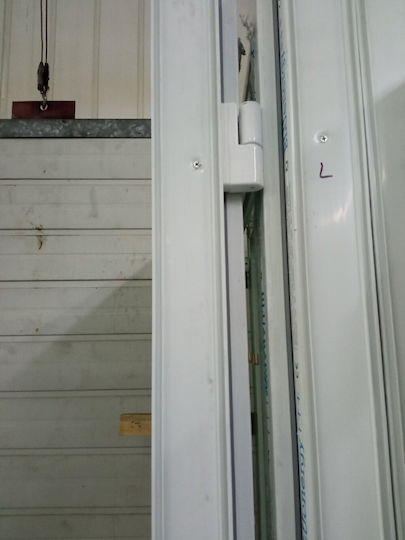 Πόρτα Pvc 75mm Πλάτος 1,0m Ύψος 2,10m Λευκή