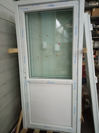 Πόρτα Pvc 75mm Πλάτος 1,0m Ύψος 2,10m Λευκή