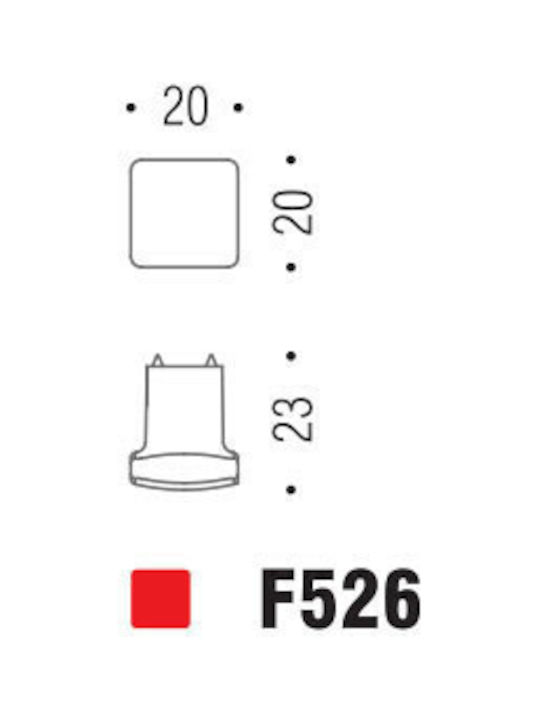 Πόμολα Επίπλων Colombo F526 Cromo