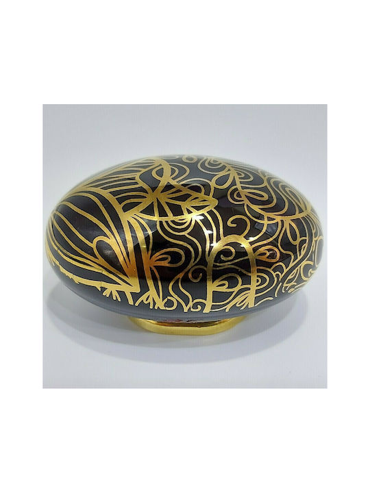 Porcelain Italian Furniture Knob Premiere 1282-oro1 Gold Glossy Porcelain