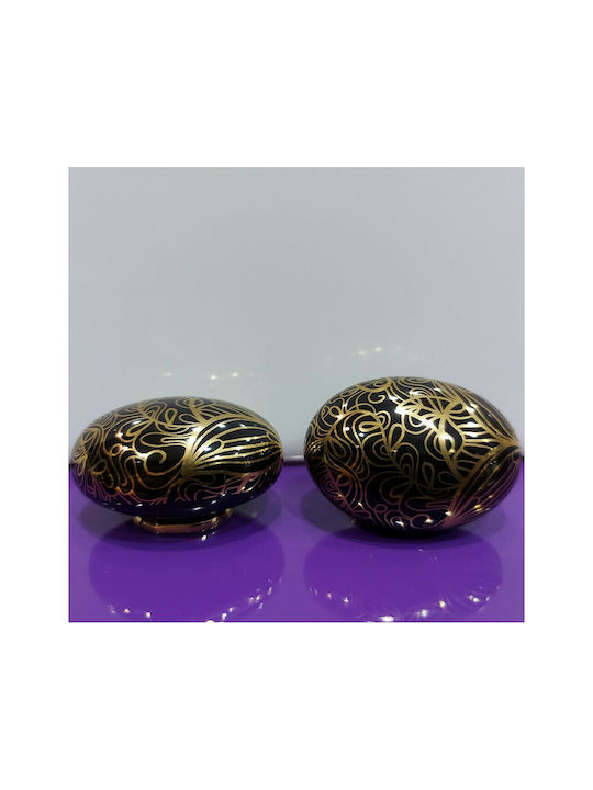 Porcelain Italian Furniture Knob Premiere 1282-oro1 Gold Glossy Porcelain