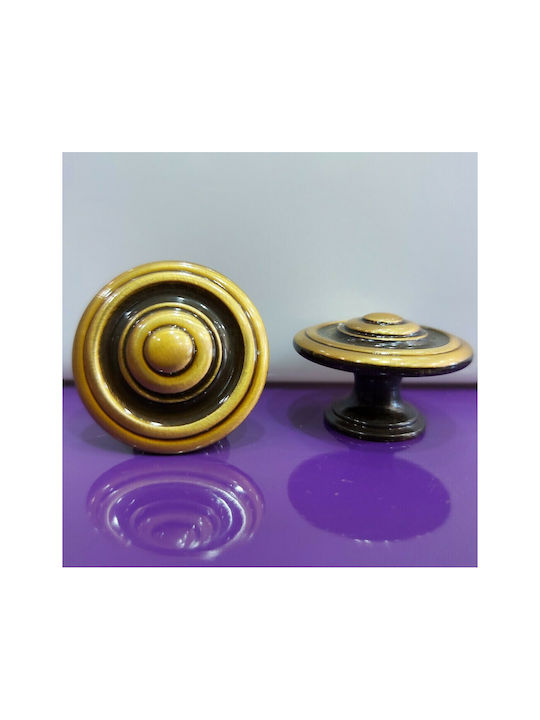 Italienisches Möbelknopf Bronze Gem 9037-000-brz1 Bronze Φ30