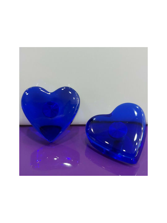 Italienisches Kristall Möbelknopf Gem 9102-000-ble Murano Kristall