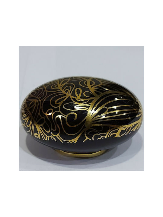 Porcelain Italian Furniture Knob Premiere 1282-oro1 Gold Glossy Porcelain