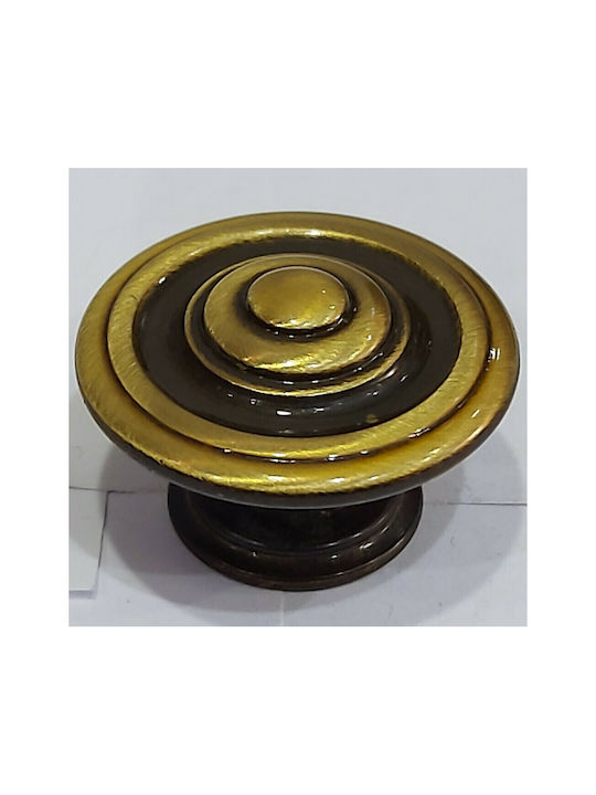Italienisches Möbelknopf Bronze Gem 9037-000-brz1 Bronze Φ30