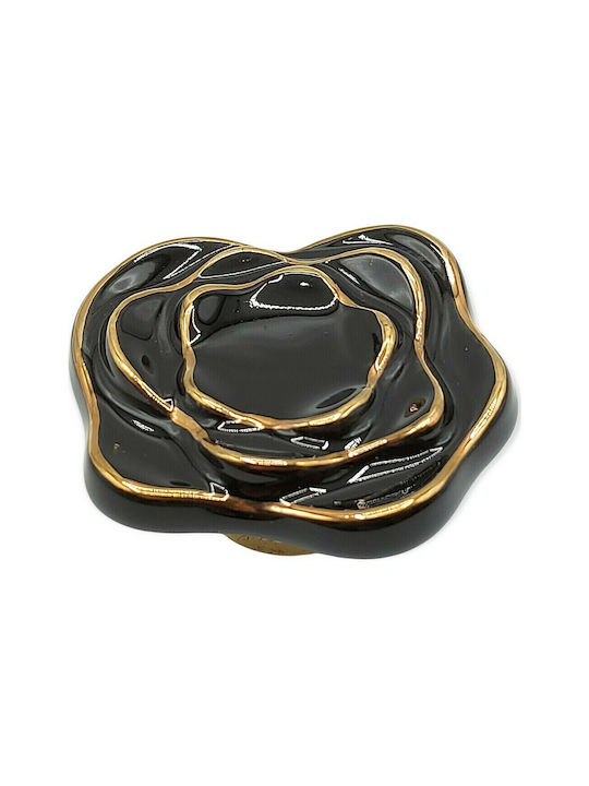 Porcelain Italian Furniture Knob Premiere 1332-oro1 Ø64 Glossy Gold Porcelain