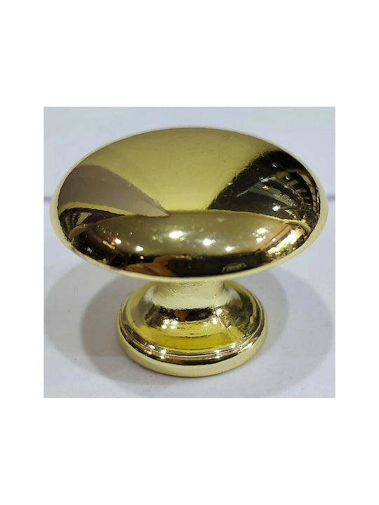 Italienischer Möbelknopf Gem 9024-000-oro1 Durchmesser 30 Gold Glänzend