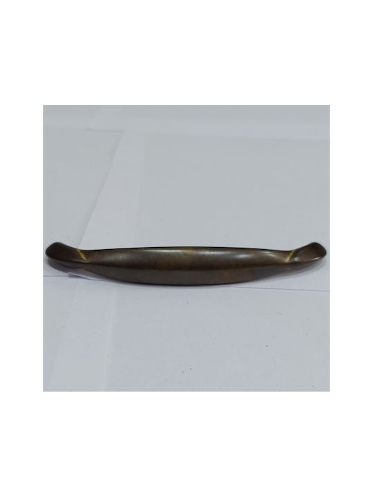 Ορειχάλκινη Ιταλική Λαβή Επίπλου Mandelli 9016-128-brz Μπρονζε Διάσταση 12,8cm