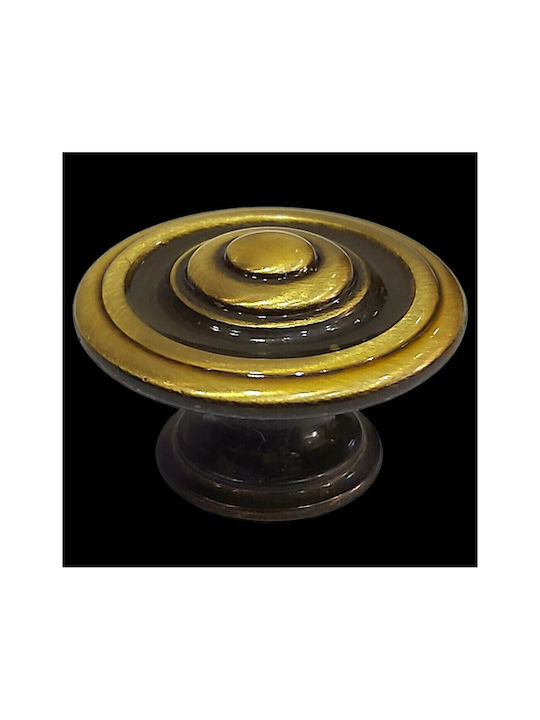 Italienisches Möbelknopf Bronze Gem 9037-000-brz1 Bronze Φ30
