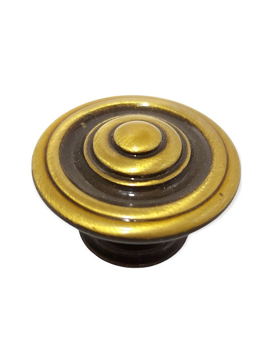 Italienisches Möbelknopf Bronze Gem 9037-000-brz1 Bronze Φ30