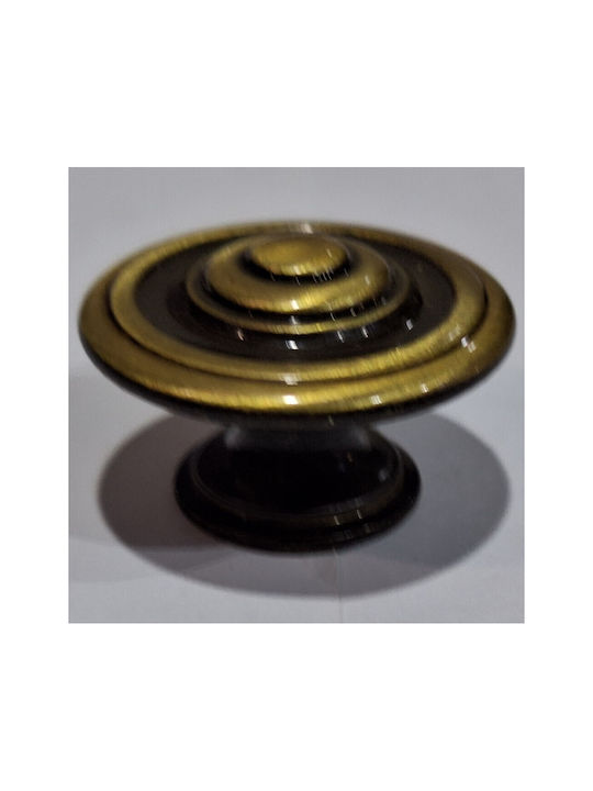 Italienisches Möbelknopf Bronze Gem 9037-000-brz1 Bronze Φ30