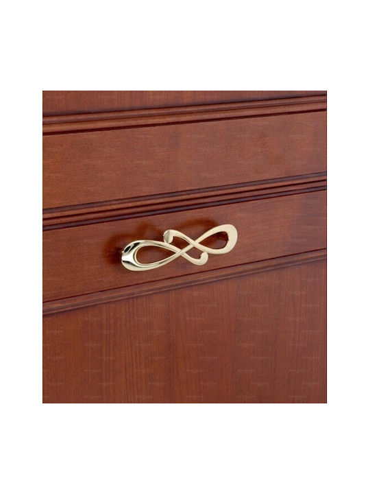 Handle Giusti Art.602 Gold Diam Plate 233-602mn096dp 96mm
